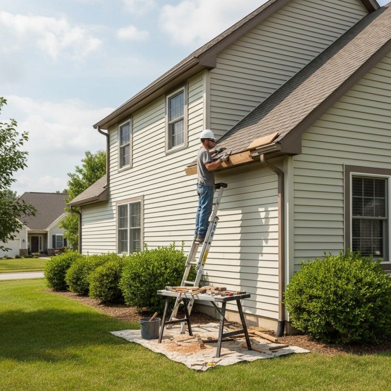 Wooden Gutter Replacement detail