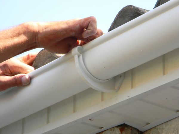 Plastic Gutter Repair in Barrington