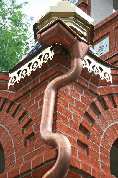 Church Downspout Installation in Barrington